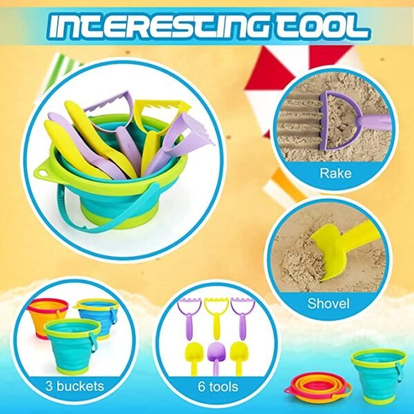 TOY Life Collapsible Beach Sand Toys for Kids